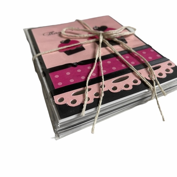 Cupcake Thank You Card Bundle Set of 6 - Picture 10 of 12